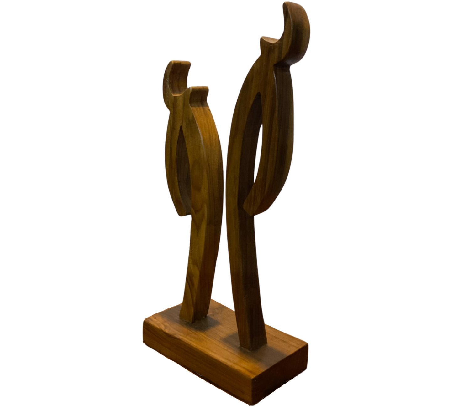 Abstract Handcrafted Teak Wood Sculpture