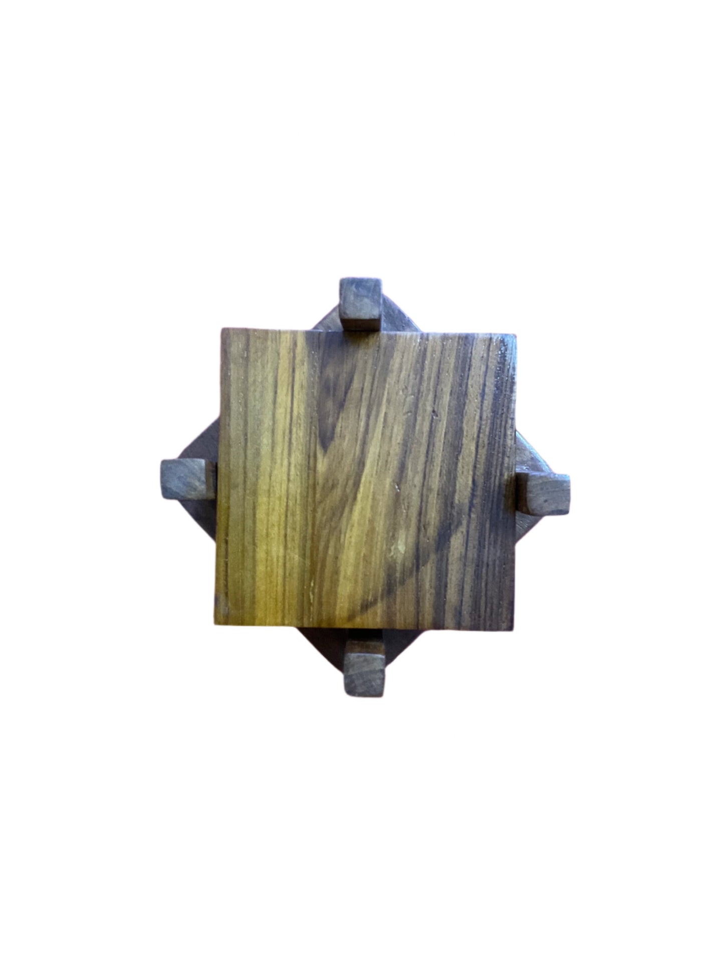 Teak Wood Coaster in Set of 06