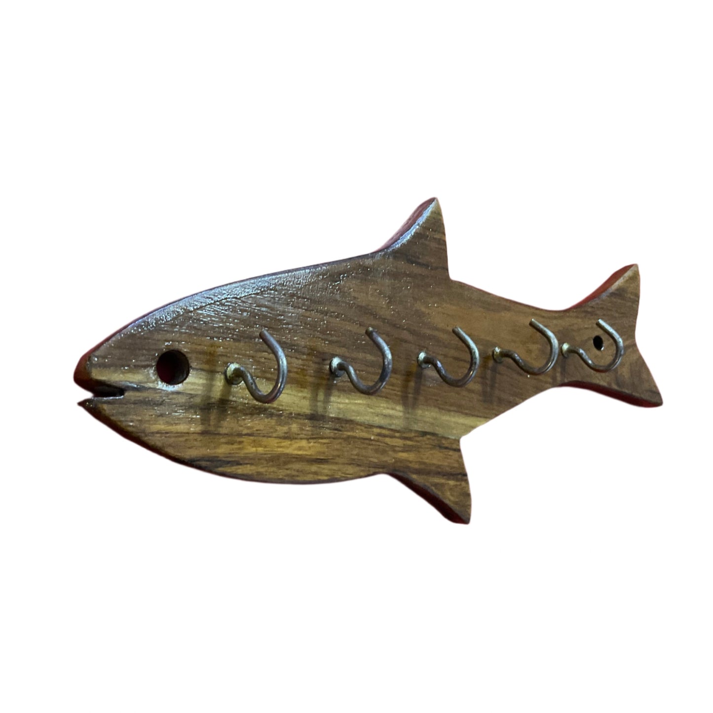 Fish Shape Key Holder in Teak Wood