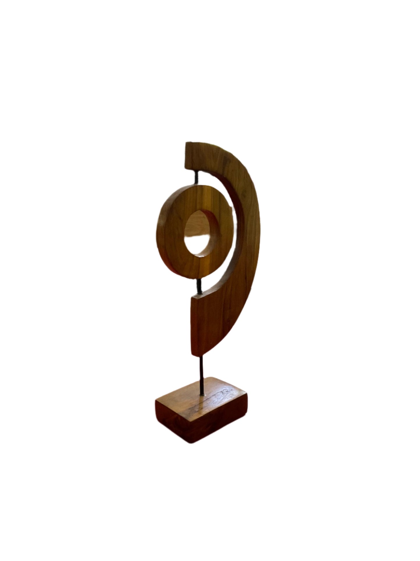 Abstract Handcrafted Teak Wood Sculpture