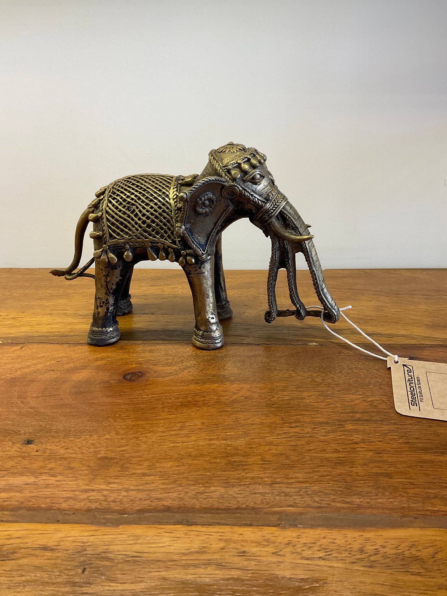 Handcrafted Brass Elephant Table Decor Sculpture