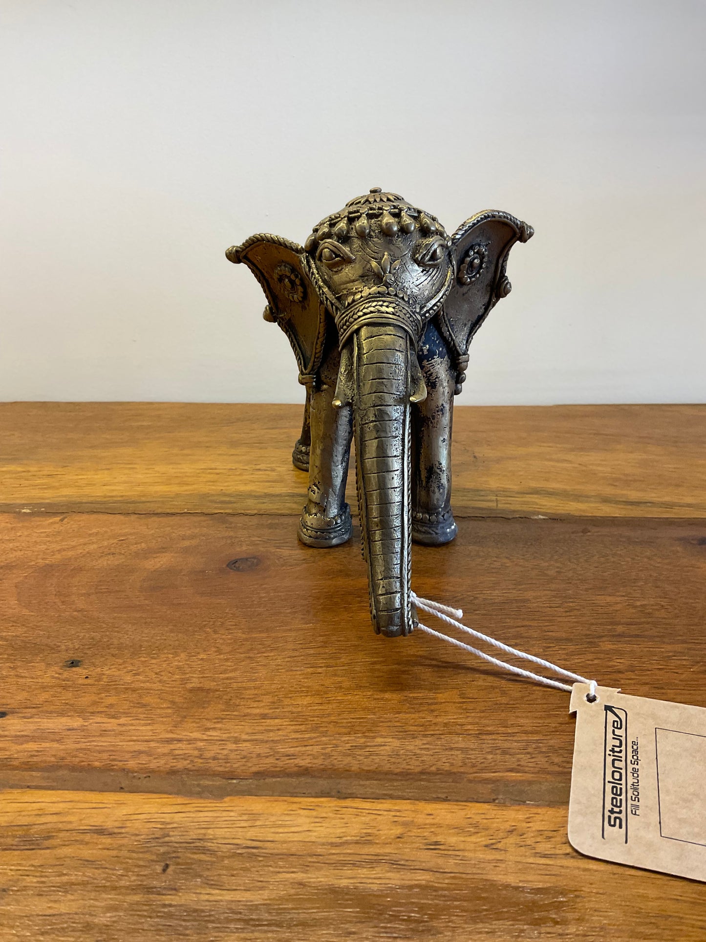 Handcrafted Brass Elephant Table Decor Sculpture
