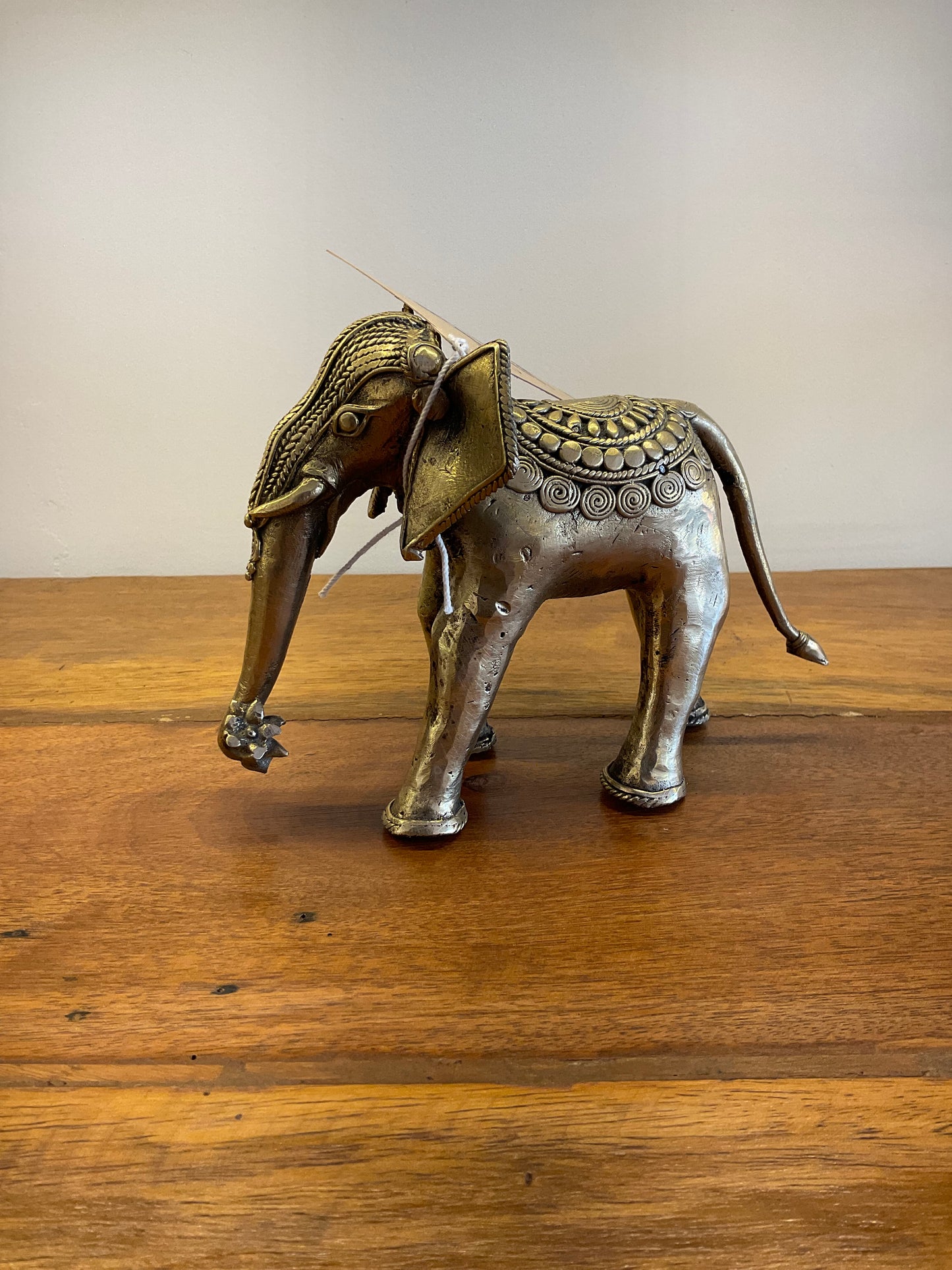 Handcrafted Brass Elephant Table Decor Sculpture