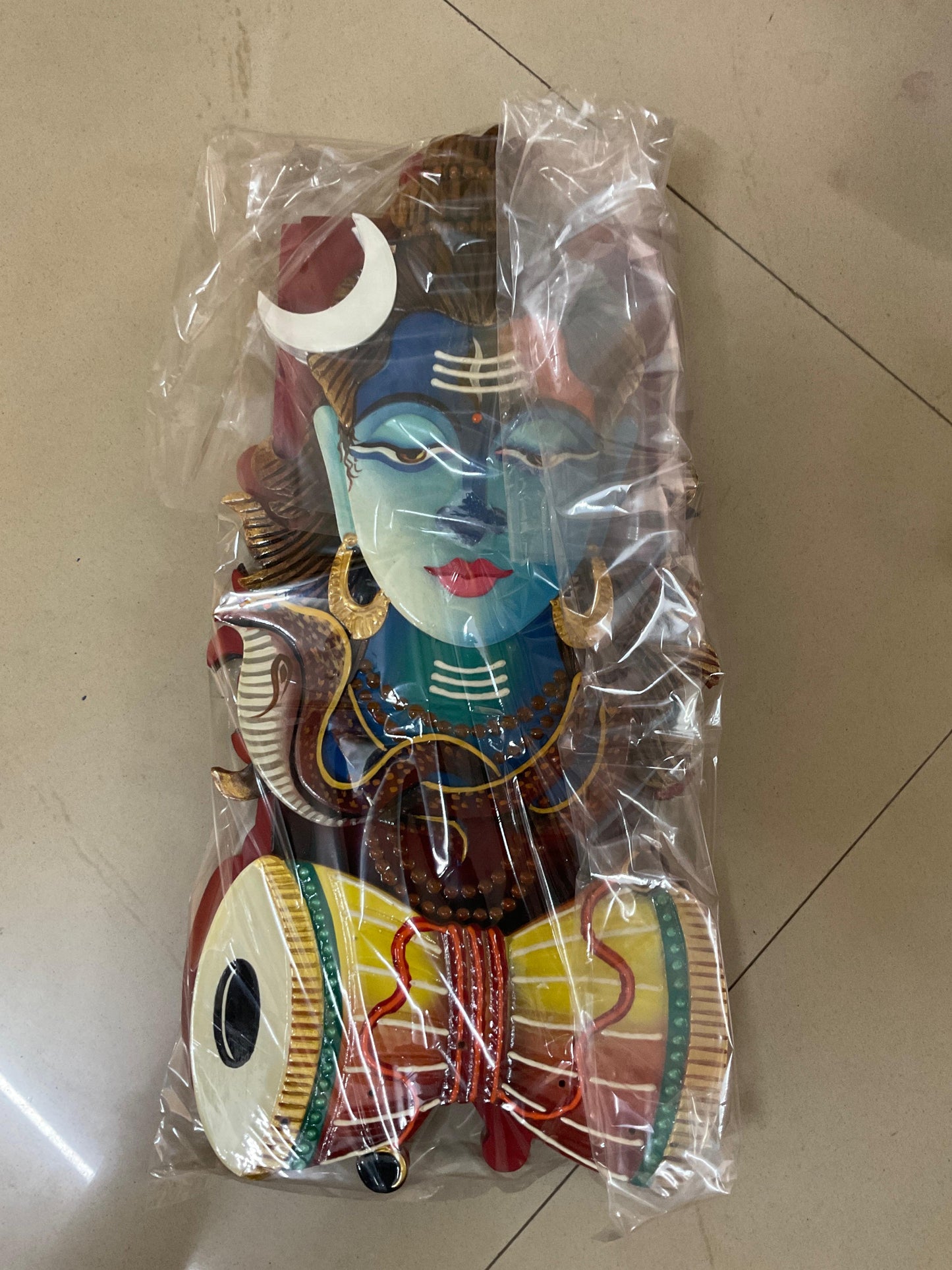 Mahadev Wooden Handcrafted Wall Art Sculpture