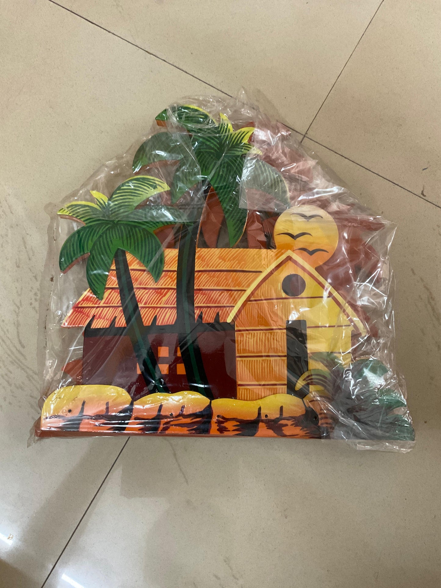 Tree House Wooden Handcrafted Wall Art Sculpture
