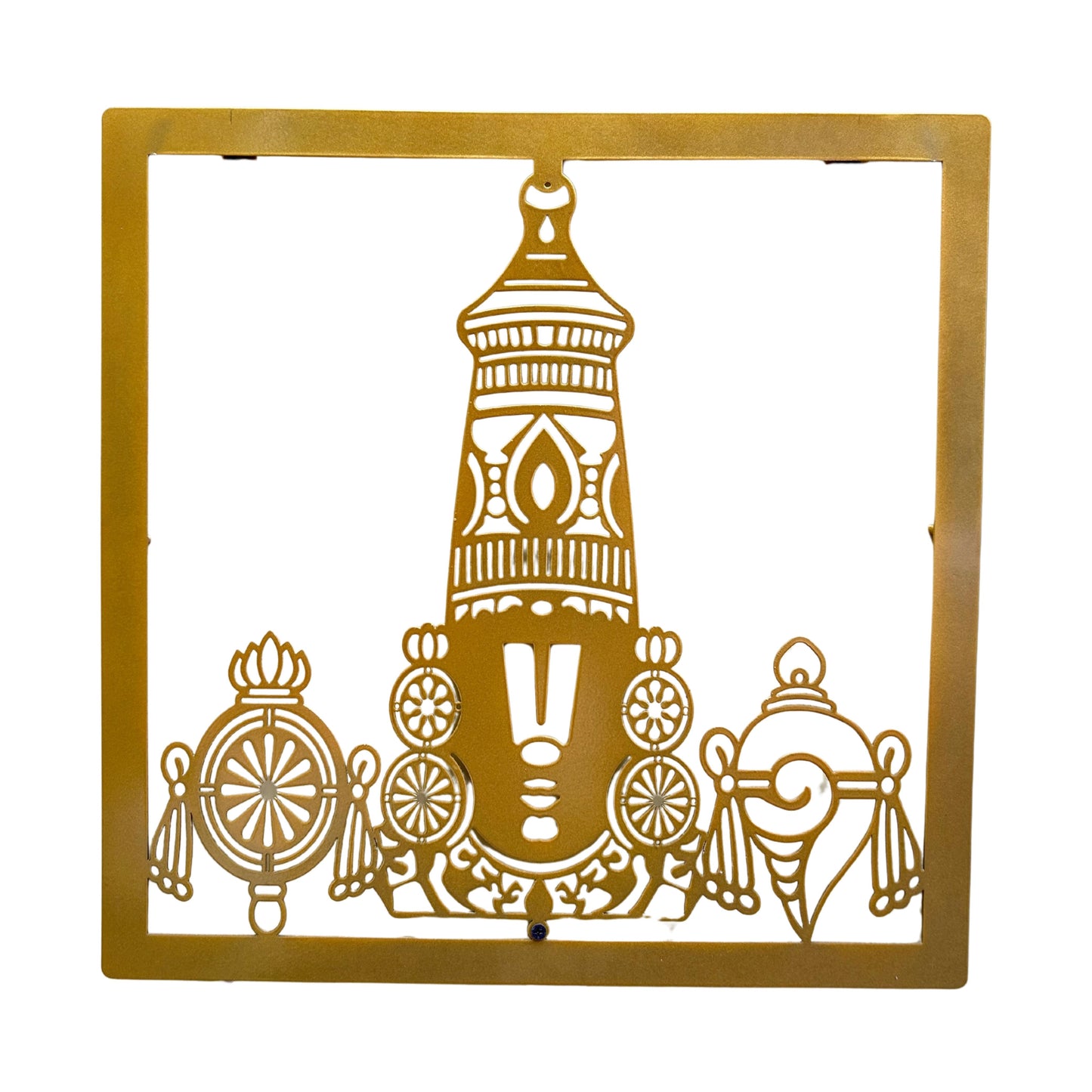 Tirupati Balaji CNC Steel Wall Art with LED Light
