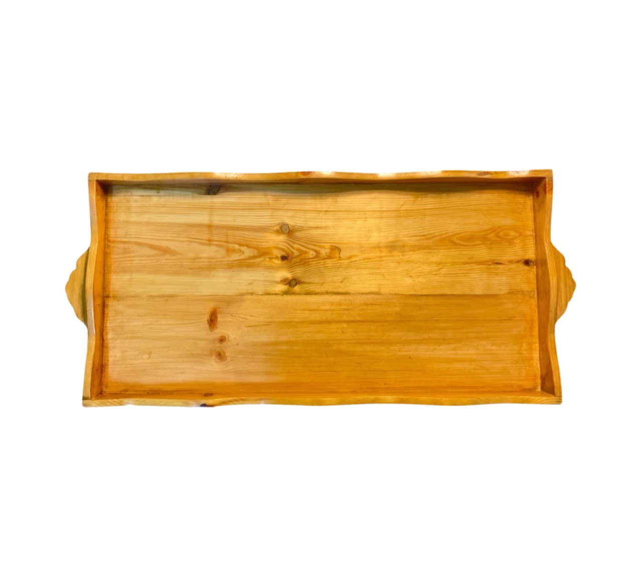 Teak Wood Curved Serving Tray
