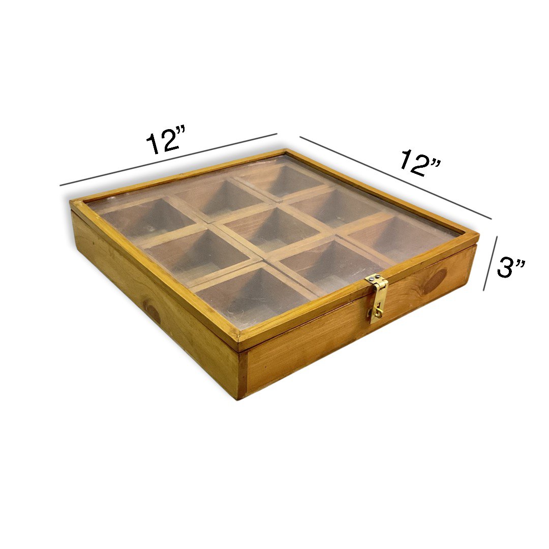 Teak Wood Multipurpose Utility Box