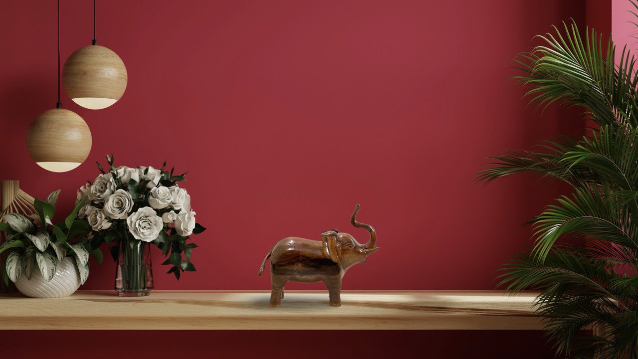 Elephant Handcrafted Teak Wood Art Sculpture