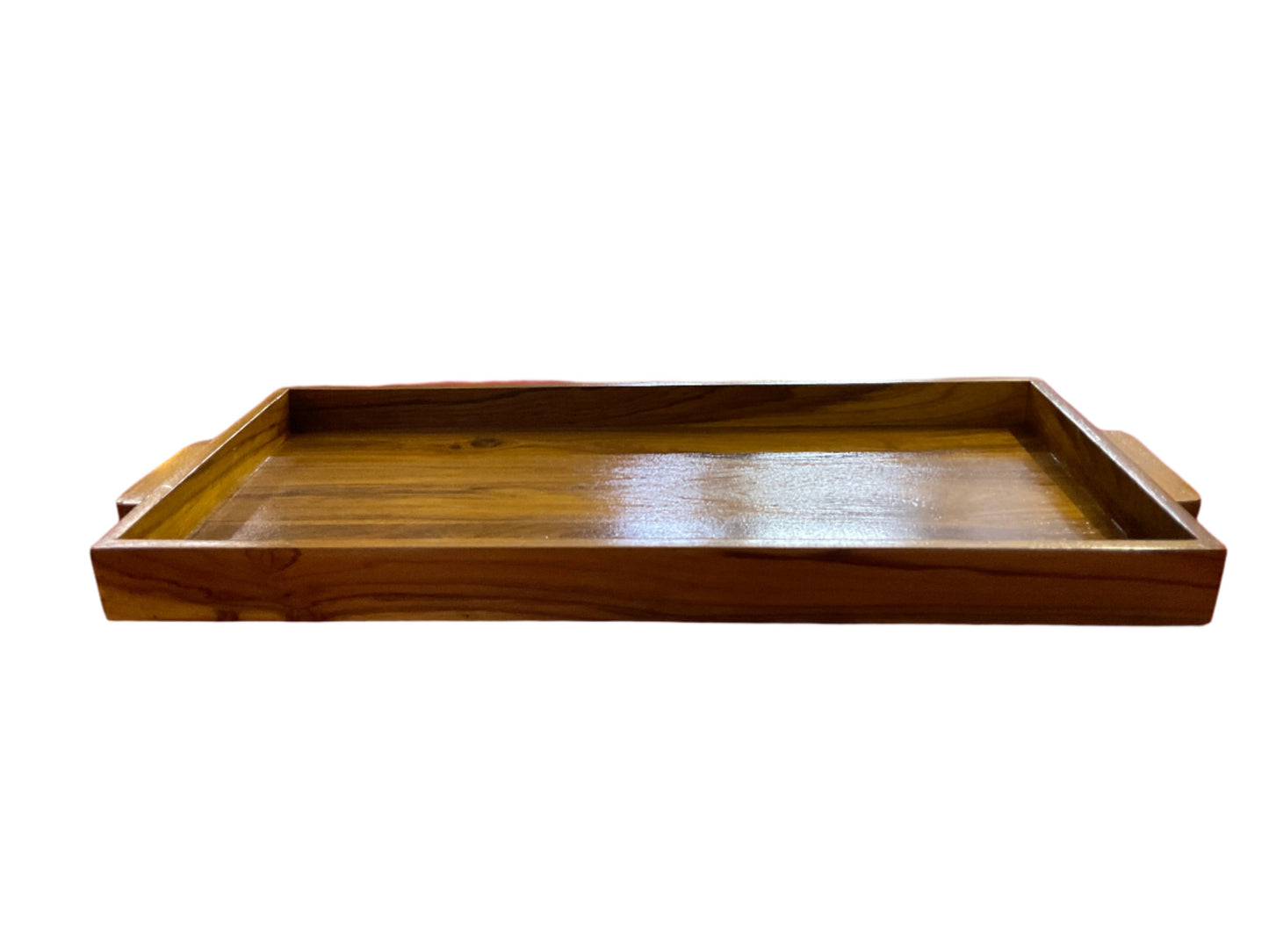 Teak Wood Serving Tray with Handles