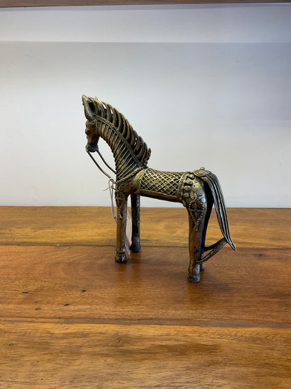 Handcrafted Brass Horse Table Decor Sculpture