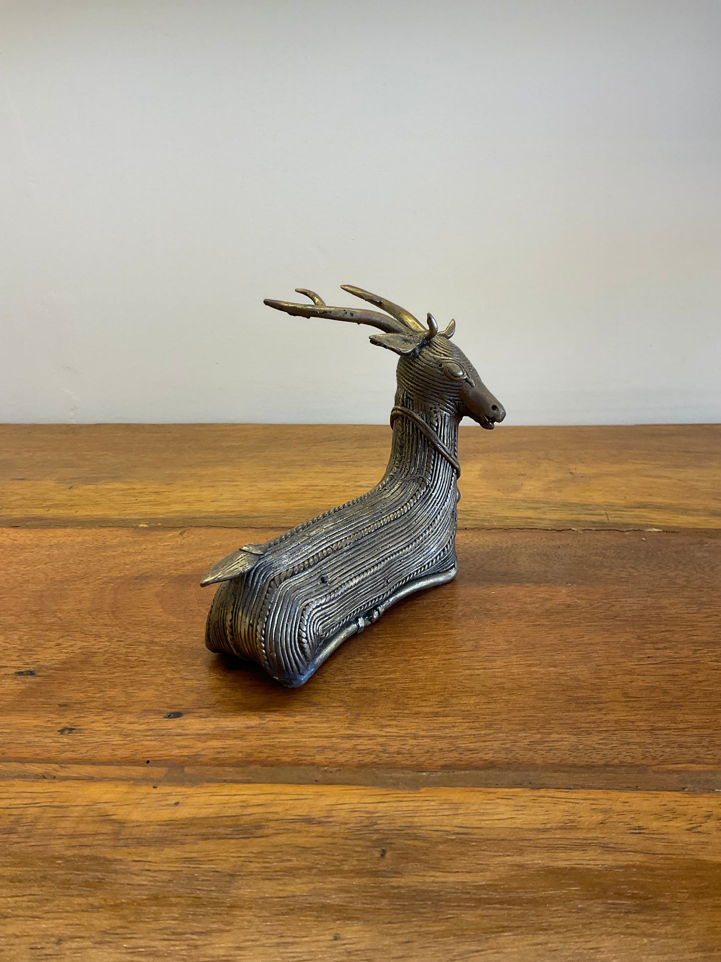 Handcrafted Brass Deer Table Decor Sculpture