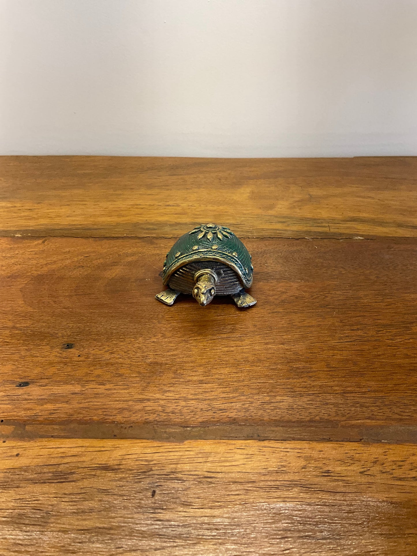 Handcrafted Brass Turtle Table Decor Sculpture