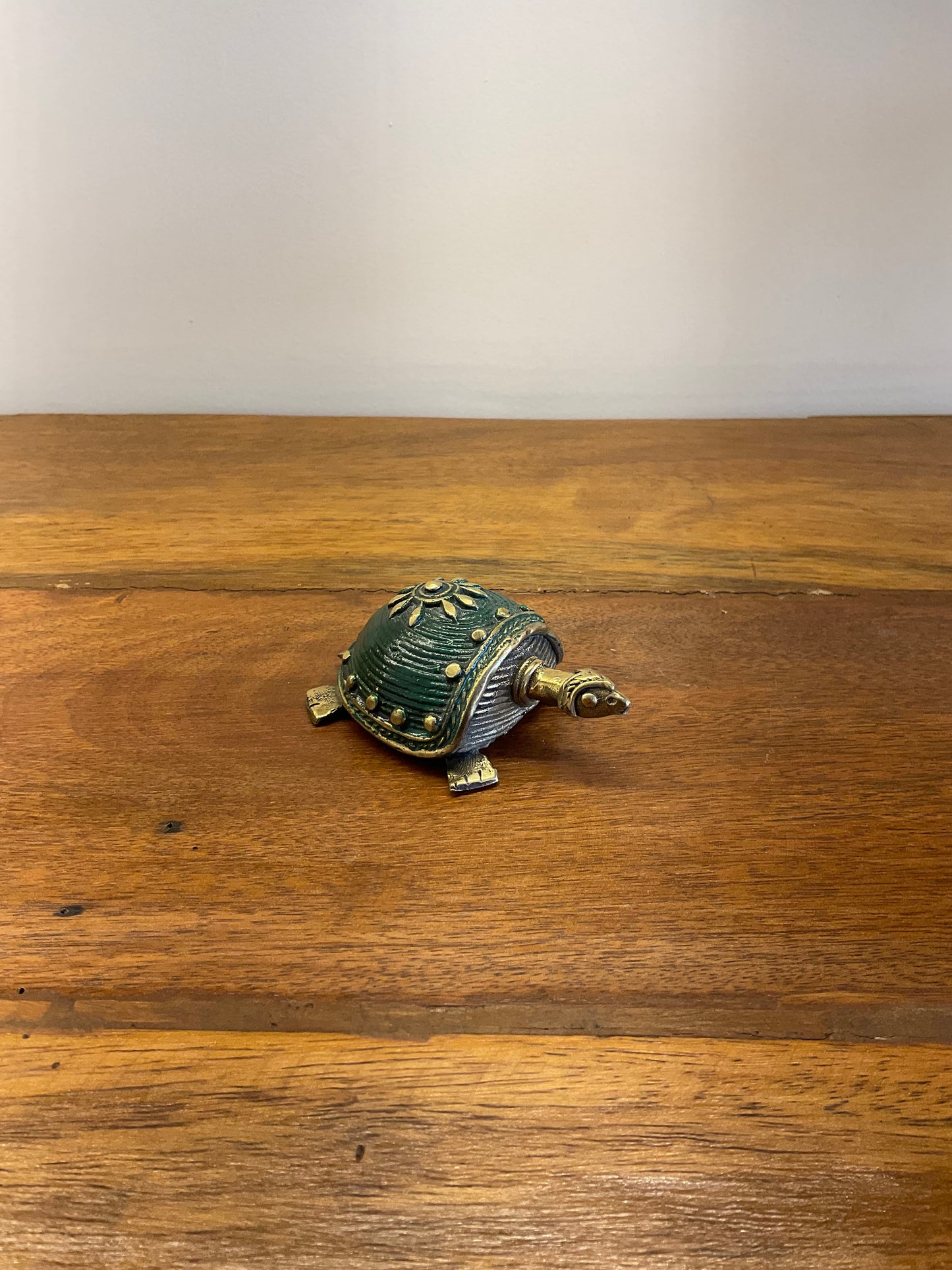 Handcrafted Brass Turtle Table Decor Sculpture