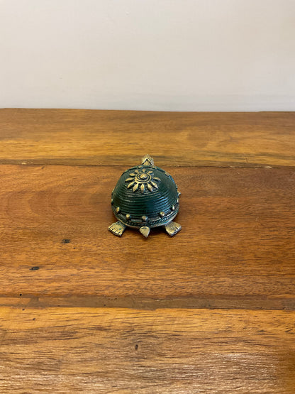 Handcrafted Brass Turtle Table Decor Sculpture