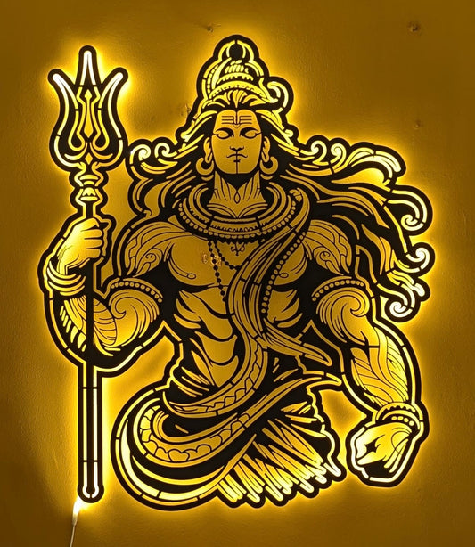 Mahadev Metal Wall Art CNC Sculpture