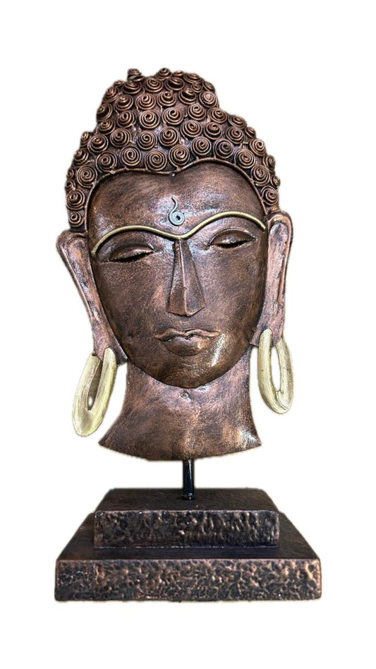 Handcrafted Gautam Buddha Steel Table Decor Sculpture