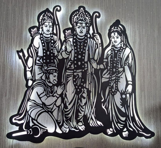 Ram Darbar CNC Steel Wall Art Sculpture
