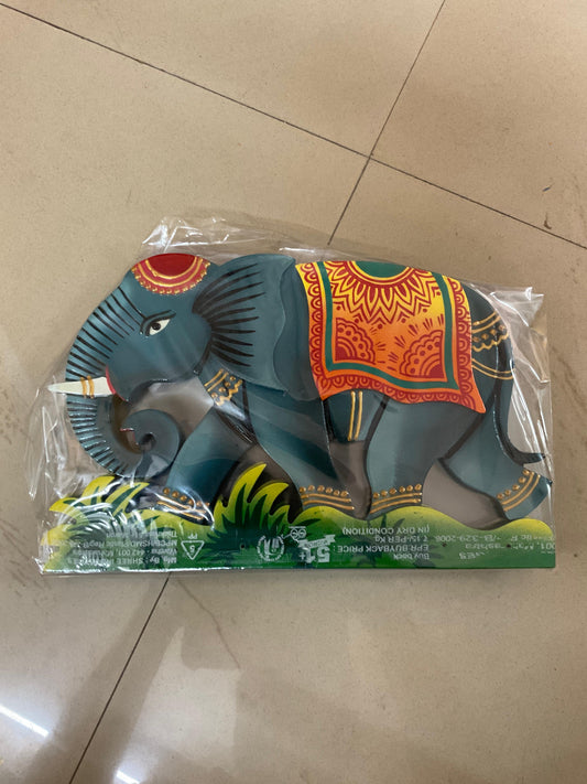 Elephant Key Holder Wooden Handcrafted Wall Art Sculpture