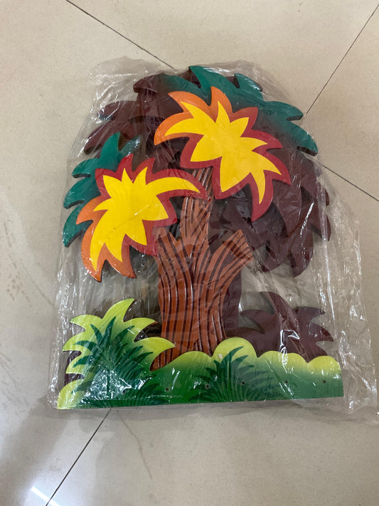 Palm Tree Wooden Handcrafted Wall Art Sculpture