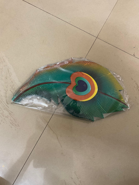 Peacock Leaf Wooden Handcrafted Wall Art Sculpture