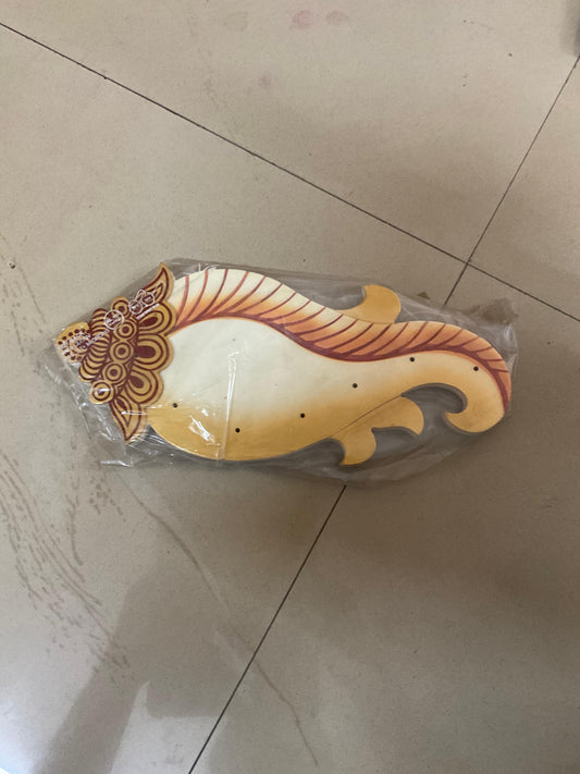 Shankha Wooden Handcrafted Wall Art Sculpture