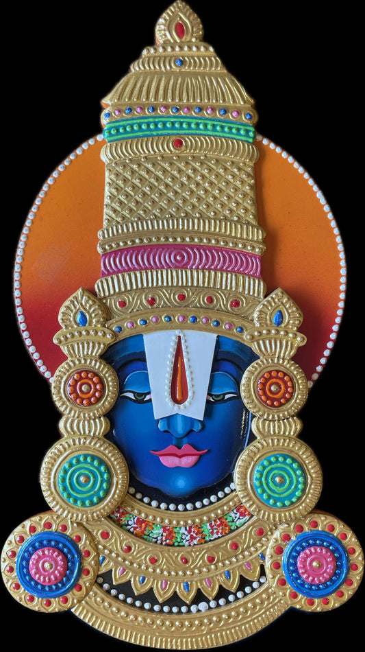 Shree Venkateswara Shubh Labh Handcrafted Wall Hanging Sculpture